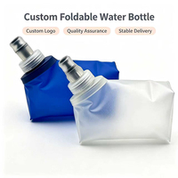 Bouteille d'hydratation pliable de 350 ml pour la course à pied, le marathon, les sports de plein air, vente en gros sous marque privée