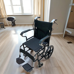 Silla de Ruedas Plegable Portátil de Acero, Manual, Multifuncional, Ligera y de Alta Calidad para Personas con Discapacidad, Uso en Clínicas y Aeropuertos, 1 Año de Garantía - Product Image 6