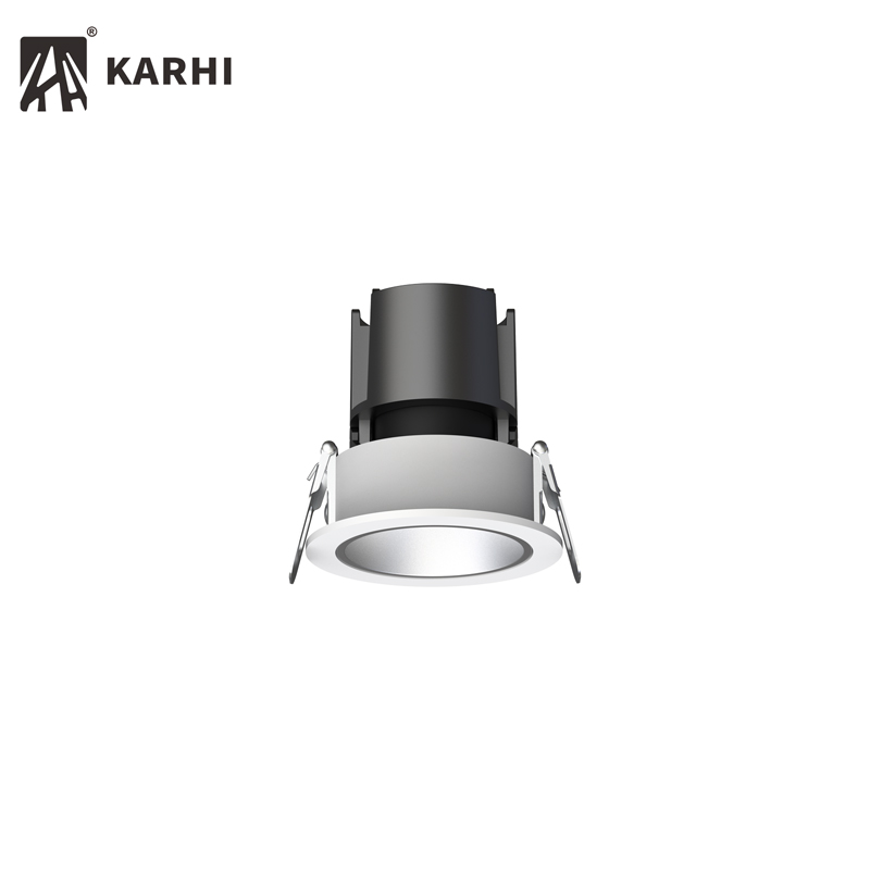 Garniture blanche + Baffle en argent matt