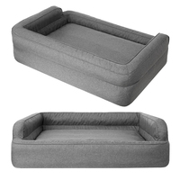 Lit pour chien rectangulaire SUREWALHOME, meubles pour animaux, lit pour chat avec housse amovible, coussin pour chien pour endroits de couchage, canapé pour chien
