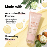 OEM/ODM Butter Glow Liquid Highlighter, haute pigmentation, longue tenue, fini scintillant, soin du visage, anti-rides, hydratant, tous types de peau