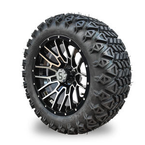 Neumático todoterreno de 22*10-14, rueda y neumáticos de carrito de golf de 14 ", neumático y rueda negros mecanizados/brillantes combinados - Product Image 4