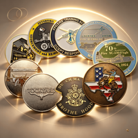 Pièces de monnaie commémoratives rondes de luxe modernes de 50 mm, personnalisées, de qualité supérieure, vente chaude en usine