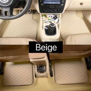 Universal <strong>Jaguar</strong> Compatible Full Set 3-Piece Luxury Leather Waterproof Wear-resistant Environmental Protection <strong>Car</strong> <strong>Mats</strong> - Product Image 4