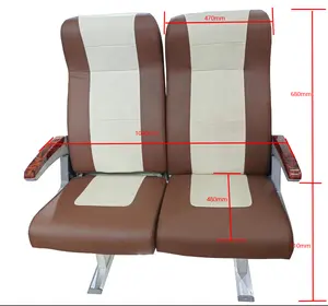 Marine Ferry Boat Seat With Three Adjustable Armrests