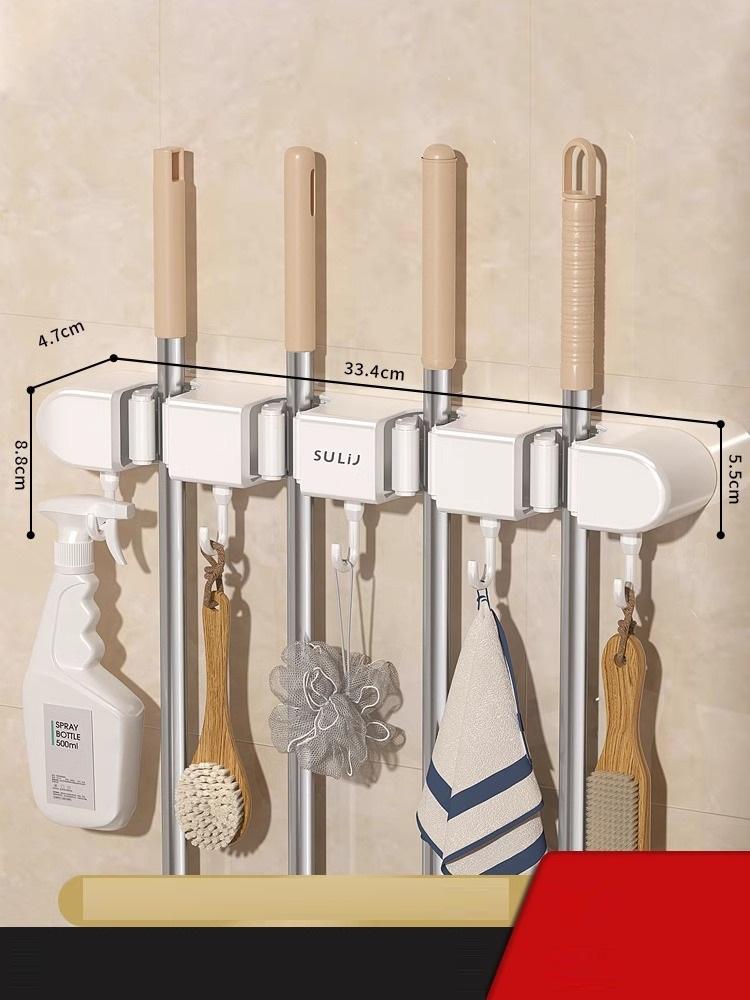 4 clips and 5 hooks - ivory white