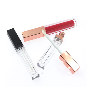 Label pribadi kosong emas mawar kosmetik plastik Lipgloss kemasan tabung minyak bibir <span class=keywords><strong>Liptint</strong></span> kemasan 5ml <span class=keywords><strong>Lip</strong></span> <span class=keywords><strong>Gloss</strong></span> tabung wadah - Product Image 1