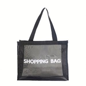 Custom Logo Large Mesh <b>Beach</b> Sand Proof <b>Foldable</b> Reusable Tote for Travel Swimming Poolside Shopping Duty Quick Dry <b>Bag</b> - Product Image 4