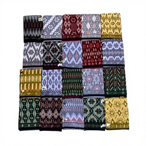 Al-Munif Woven Rayon Sarong for <b>Men</b>-Traditional East Java Design Solid Pattern Elegant Style for Wedding Prayer Occasions - Product Image 3