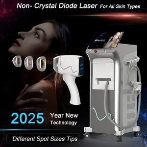 เครื่องกำจัดขนด้วยเลเซอร์แบบมืออาชีพ 3000w Ai Laser ไม่ใช้คริสตัล 4 ความยาวคลื่น 808nm 755 940 1064 Ice Diode Laser กำจัดขน 1200w 1800w - Product Image 4