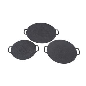 Presa di fabbrica <span class=keywords><strong>in</strong></span> acciaio al carbonio Comals facile da pulire resistente cucina coreana antiaderente <span class=keywords><strong>padella</strong></span> con orecchie - Product Image 6