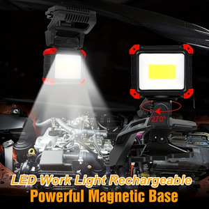 <b>LED</b> Rechargeable Work <b>Light</b> Super Bright COB Magnetic Lamp Portable 270 Degree Rotation Clamp for Car Repair BBQ WD-ST24 <b>Led</b> Rec - Product Image 2