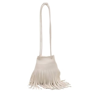Bolso cuadrado pequeño con borlas bohemias, bandolera de hombro para mujer con flecos - Product Image 4