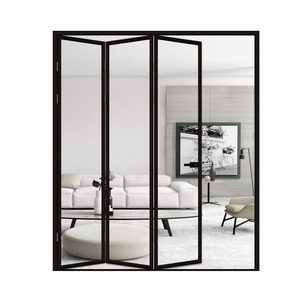 Cadre en aluminium grille portes pliantes <span class=keywords><strong>fenetre</strong></span> design bi-fold vitrine fenêtres et portes en aluminium - Product Image 4