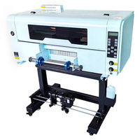 Machine d'impression d'étiquettes et d'autocollants pour gobelets UV format A3 Imprimante DTF à jet d'encre numérique Nouveau cuir Flex haute productivité