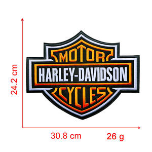 스몰 사이즈 큰 크기 사용자 정의 데이비슨 자수 다리미-에 패치 다리미 의류 모자 패치에 - Product Image 6