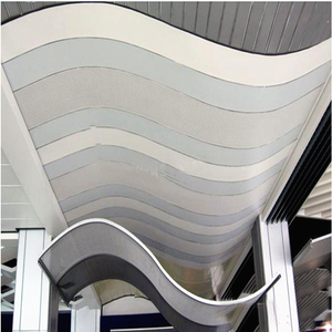 Colored fluorocarbon aluminum veneer for school exterior walls, curved aluminum plate with irregular shape, customized aluminum - Product Image 5