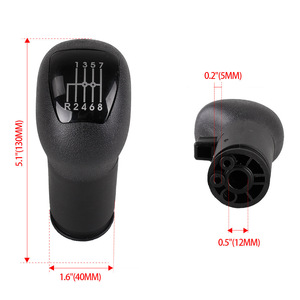 Car Gear <b>Knob</b> 5.1x1.6 Inch Black Plastic 3 Hole <b>Shift</b> Lever for MAN M2000 F2000 Trucks Model 81970106011 - Product Image 1