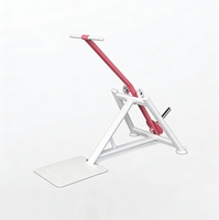 Máquina de Remo para Ejercicios de Brazos con Pesas Libres para Entrenamiento de Fuerza y Fitness en Gimnasio, Barra para Ejercicios de Tríceps de Pie
