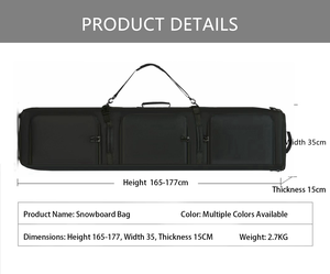 Nueva Bolsa de Esquí OEM Personalizada de Invierno con Ruedas, Tres Zonas de Separación Húmedo/Seco, Impermeable, para Guardar Botas de Esquí, Casco, Viajes al Aire Libre - Product Image 4