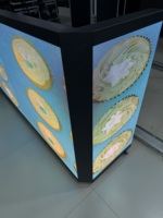 Écran LED de location P2.6 500x1000 pour cabine DJ, comptoir d'accueil, scène, événement, mur vidéo LED, installation rapide, affichage personnalisé
