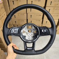 Volant en cuir perforé pour Volkswagen Golf 7.5 7 MK7.5 MK7 GTI R GTD GTE Polo GTI Tiguan Passat YLA