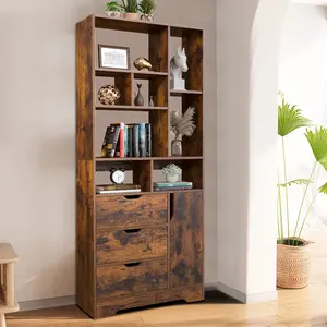 Estantería moderna y elegante, con su diseño llamativo y limpio, esencial para ordenar espacios de oficina, librería estándar - Product Image 2