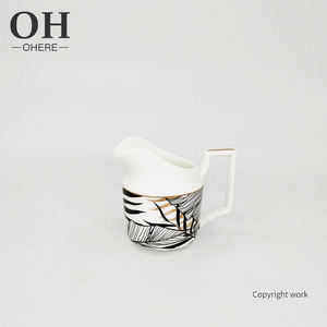 <span class=keywords><strong>Oh</strong></span> ชุดชาสุดหรูพร้อมเหยือกชาและกระป๋องชุดกาแฟสำหรับครอบครัวโบนไชน่าและร้านกาแฟ - Product Image 4