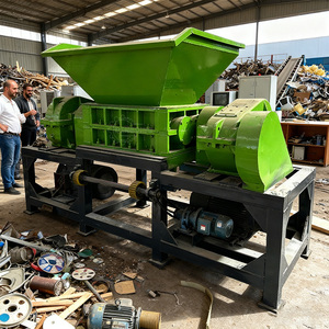 Système de recyclage de déchets industriels : Concasseur à double arbre Elite, Matelas à ressorts, Palettes en bois, Acier de rebut, Poutres en H, Déchets de fenêtres en aluminium - Product Image 4