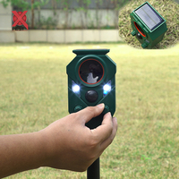 2024 terbaru Outdoor Smart Solar ultrasonik hewan Repeller BURUNG/rusa/merpati/Kucing/Liar babi/Solar hama Repeller