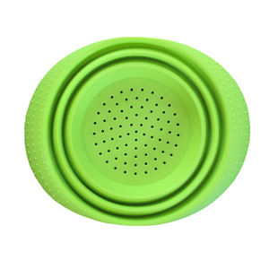 चीन कारखाने सबसे अच्छा सिलिकॉन बंधनेवाला कोलंडर सेट रसोई Foldable Draining टोकरी Colapseable छलनी बर्तन - Product Image 1