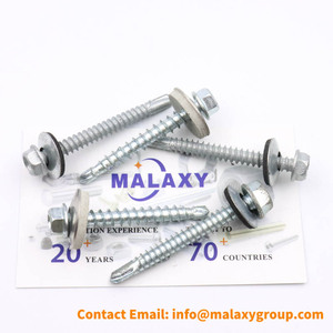 Malaxy Vente en gros Auto Brocante Din7504 Vis autoperceuses <span class=keywords><strong>à</strong></span> tête hexagonale Acier C1022 Finition zinguée Norme ISO - Product Image 6