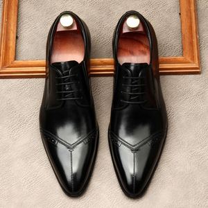 Zapatos Oxford Casuales de Alta Calidad, Cómodos, de Cuero Genuino, Antideslizantes, Transpirables, Diseño Artesanal con Cordones para Otoño - Product Image 3