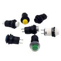 Interrupteur à bouton-poussoir sans verrouillage DS425 Micro interrupteur à bouton-poussoir en plastique interrupteur à bouton-poussoir autobloquant 12mm
