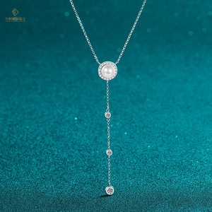Collar con Colgante de Moissanita en Forma de Corazón de 0.67ct, Chapado en Platino sobre Plata S925, Diseño de Lujo Moderno para Fiestas, Marca KAHOOT - Product Image 2
