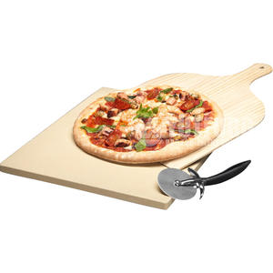 Migliori pietre <span class=keywords><strong>per</strong></span> <span class=keywords><strong>Pizza</strong></span> smaltate rotonde e quadrate durevoli <span class=keywords><strong>per</strong></span> barbecue e padella da forno grigliate e Set da forno nero - Product Image 4