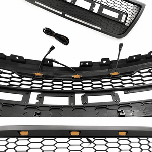 Grille de pare-chocs avant LED Car Explorer, maille noire mate en nid d'abeille avec éclairage pour <span class=keywords><strong>Ford</strong></span> Explorer 2012-2015, kits de carrosserie extérieure - Product Image 6