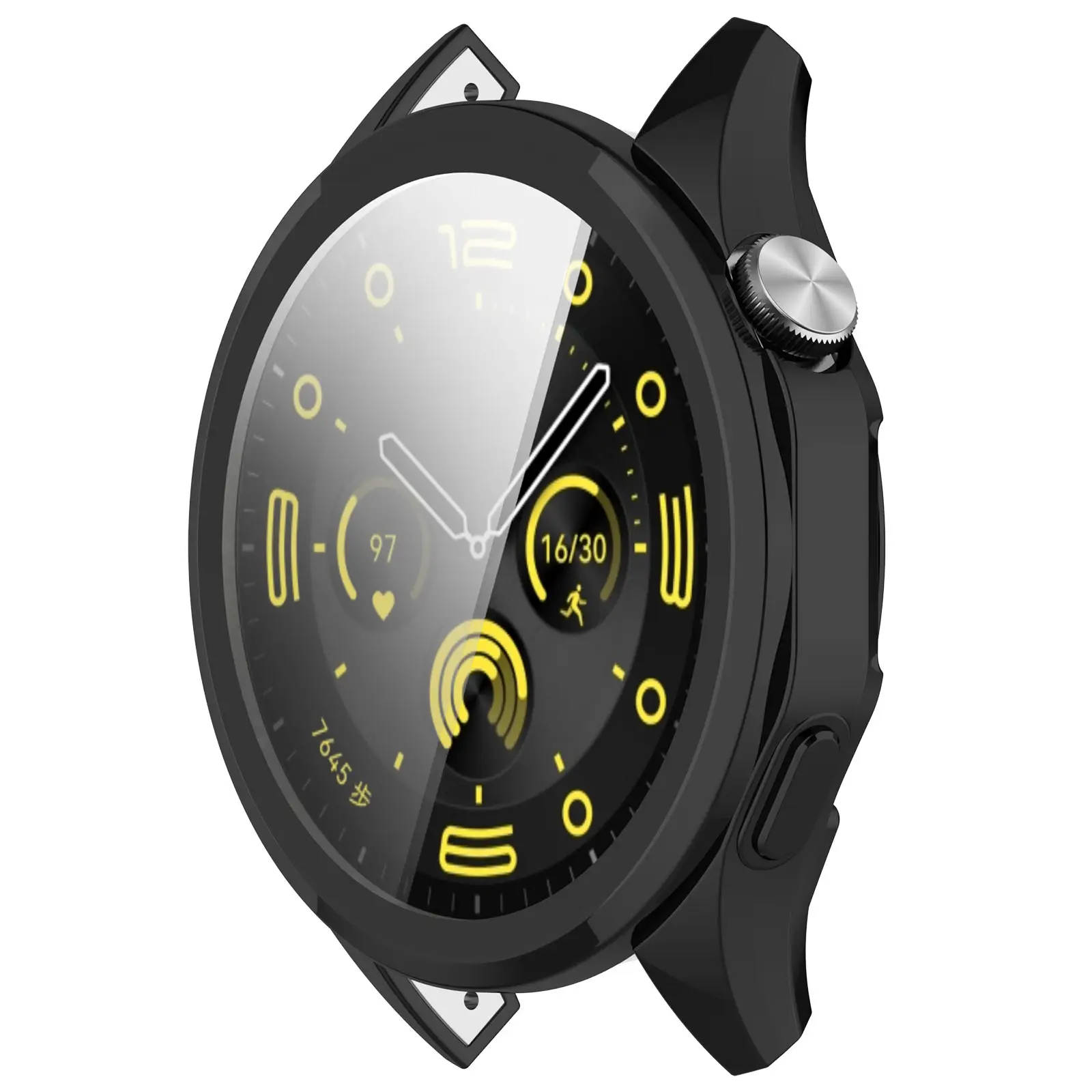 Full Soft TPU Cover Case for Huawei Watch GT4 Screen Protector Electroplated Watch Case for Huawei Watch GT4 46MM