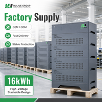 Bloc d'énergie haute tension 16 kWh, 8000 cycles, cellules 314 Ah, système de batterie LFP empilable, solutions de sauvegarde PV modulaire pour la maison, en gros