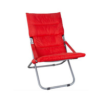 Chaise de camping pliable double FOCUS personnalisée, légère, portable, pliable, pour voyages en plein air, trois places, chaises de pique-nique, chaises de plage, bleues