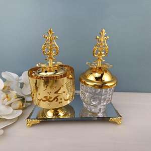 Muslim <b>Gift</b> Stand Arabic Home Ramadan Decor Metal <b>Islamic</b> Candle Holder Incense Burner - Product Image 4