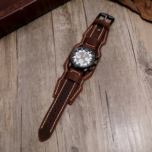 <span class=keywords><strong>Montre</strong></span> à quartz en <span class=keywords><strong>cuir</strong></span> véritable style punk rétro bohème pour homme, bracelets porte-bonheur pour <span class=keywords><strong>femme</strong></span>, bracelets pour homme, bijoux cadeau - Product Image 5