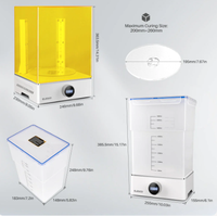 ELEGOO Ensemble Mercury XS, station de séchage et station de lavage séparée pour les grands modèles en résine imprimés en 3D, les modèles en résine pour imprimante 3D LCD.