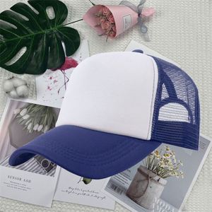 High Trucker <b>Hat</b> No Logo Two Toned Mesh 100 Polyester <b>Hats</b> 112 Truckers Cap Casquette Baseball - Product Image 2