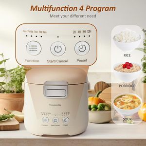 High Quality 2.5L <b>Kitchen</b> Multi-Function Digital Electric Mini Drum Low Sugar Rice Cooker With Stainless Steel Inner Pot - Product Image 2