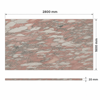 Dalle de marbre Rosa Norvegia |   Dalles de pierre naturelle rose polie de luxe de style nordique pour la décoration murale de hall d'appartement haut de gamme