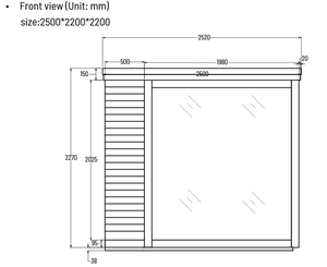Sauna Exterior en Oferta, Sauna de Vapor Seco de Madera de Abeto para 2-6 Personas, para Bienestar en el Patio Trasero - Product Image 4