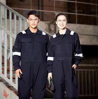 Combinaison de travail professionnelle OEM en coton à manches longues, résistante aux acides, unisexe, pour la détection des aiguilles, idéale pour l'entretien aéronautique, maritime et la construction
