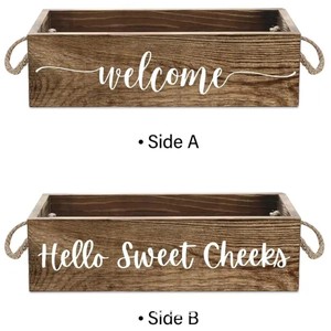 Wooden rustic <b>tea</b> bag organizer <b>box</b>, office desktop coffee bag organizer <b>box</b>, miscellaneous item <b>box</b>, solid wood - Product Image 3