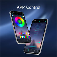 Neue Universelle RGB-Sternfaser-Autofußmatte LED-Ambientebeleuchtung APP-Fernbedienung USB Plug&Play Hohe Qualität